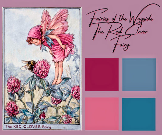 Fairies of the Wayside - January - The Red Clover Fairy