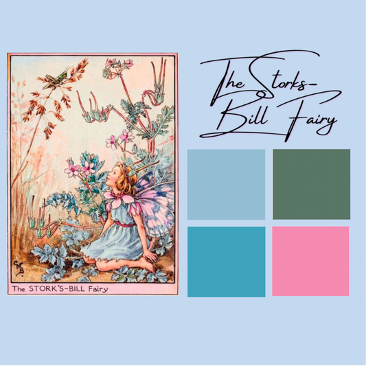 Fairies of the Wayside - February - The Stork-Bill Fairy