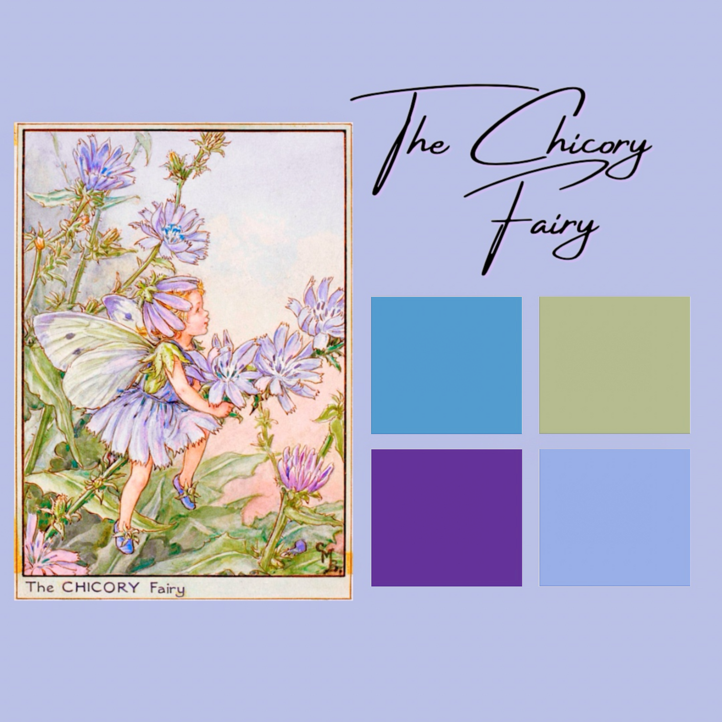 Fairies of the Wayside - March - The Chicory Fairy